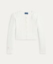 POLO RALPH LAUREN (ガールズ 7才~16才)ポインテールニット コットン カーディガン ラルフローレン トップス カーディガン ホワイト【送料...