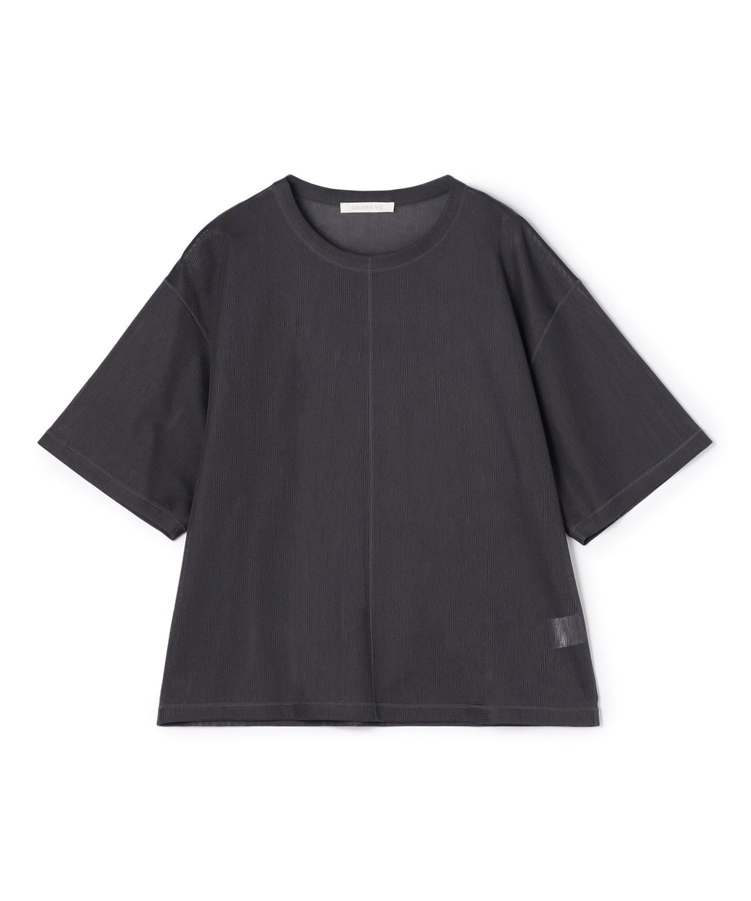 コンパクトラッセル クルーネックプルオーバー トゥモローランド トップス カットソー・Tシャツ グレー ネイビー