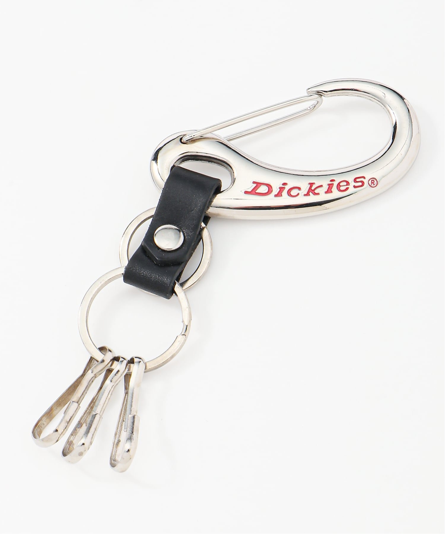 Dickies/(M)カラビナキーホルダー ジーンズメイト ファッション雑貨 チャーム・キーチェーン ブラック シルバー