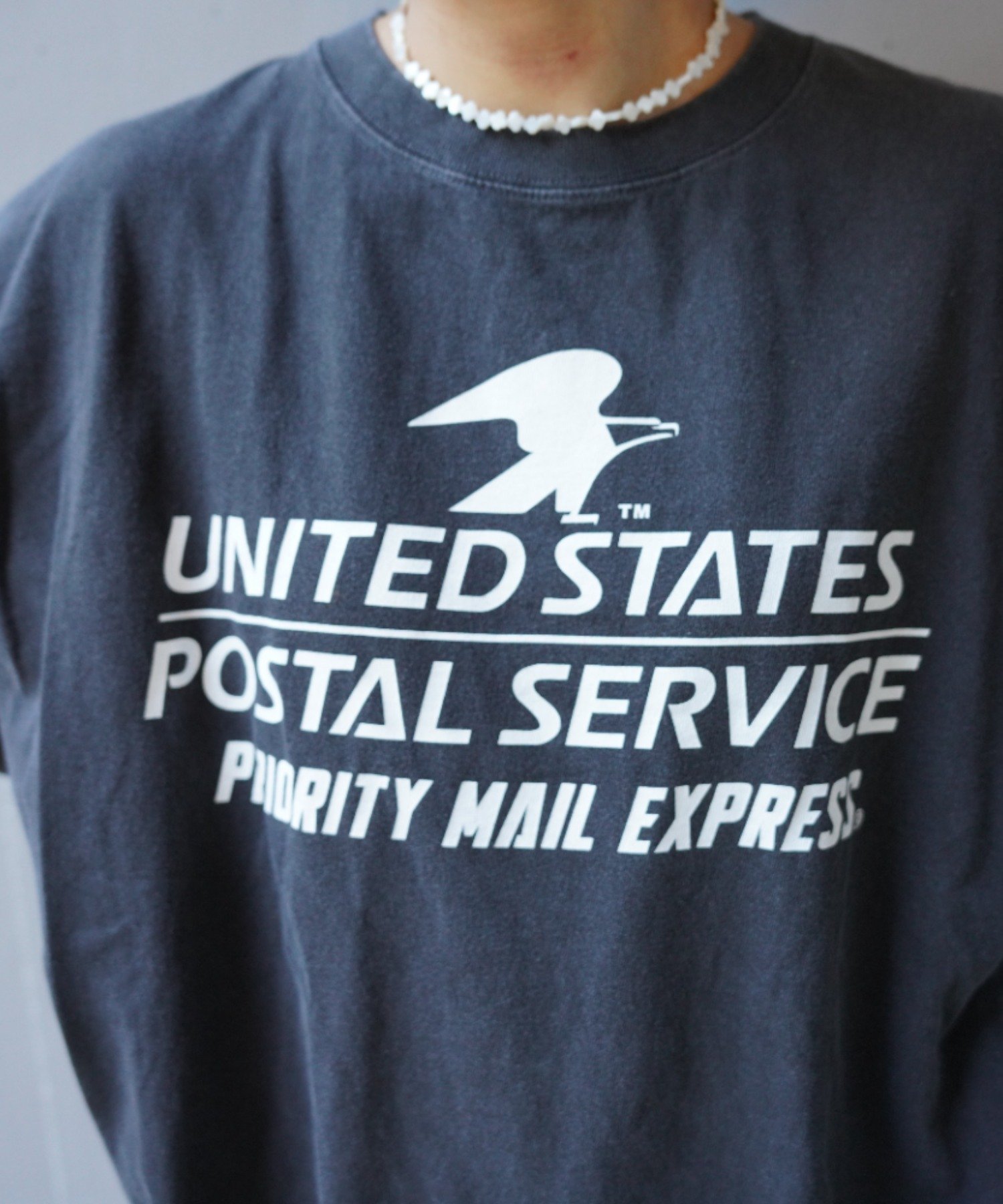 GOOD ROCK SPEED (グッドロックスピード) 別注USPS UNISEXロングTシャツ ビーセカンド トップス カットソー・Tシャツ ブラック ホワイト