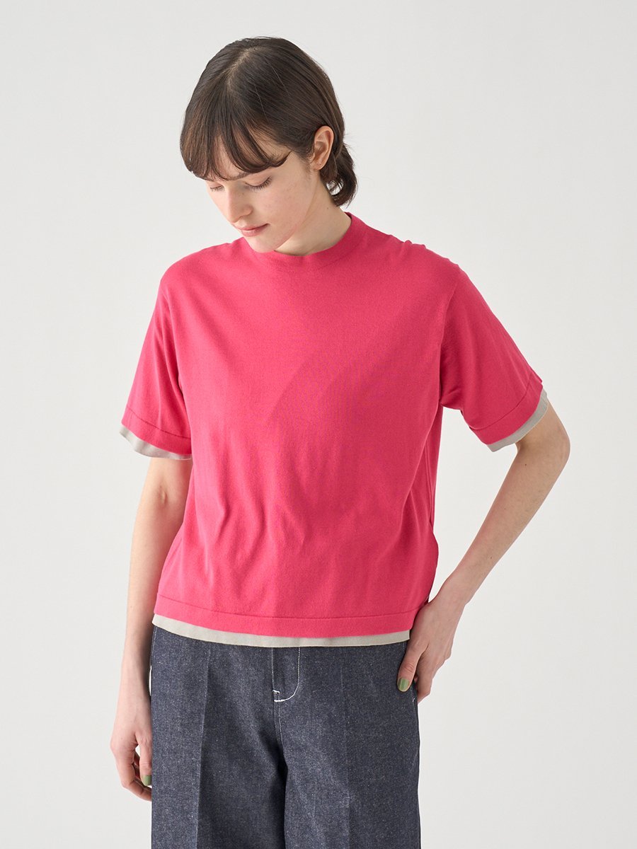 【SALE／30%OFF】JOHN SMEDLEY コットンニットTシャツ ｜ S4621 ｜ 30G ジョンスメドレー トップス ニット【送料無料】