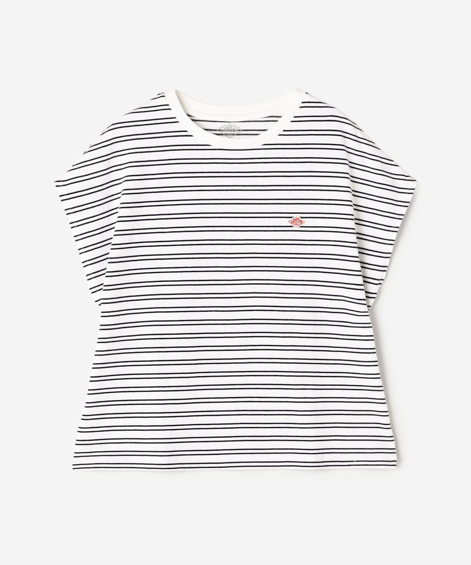 Bshop DANTON ｜ ボーダー コットン天竺 ドルマンショートスリーブTシャツ WOMEN ビショップ トップス カットソー・Tシャツ ホワイト ネイビー