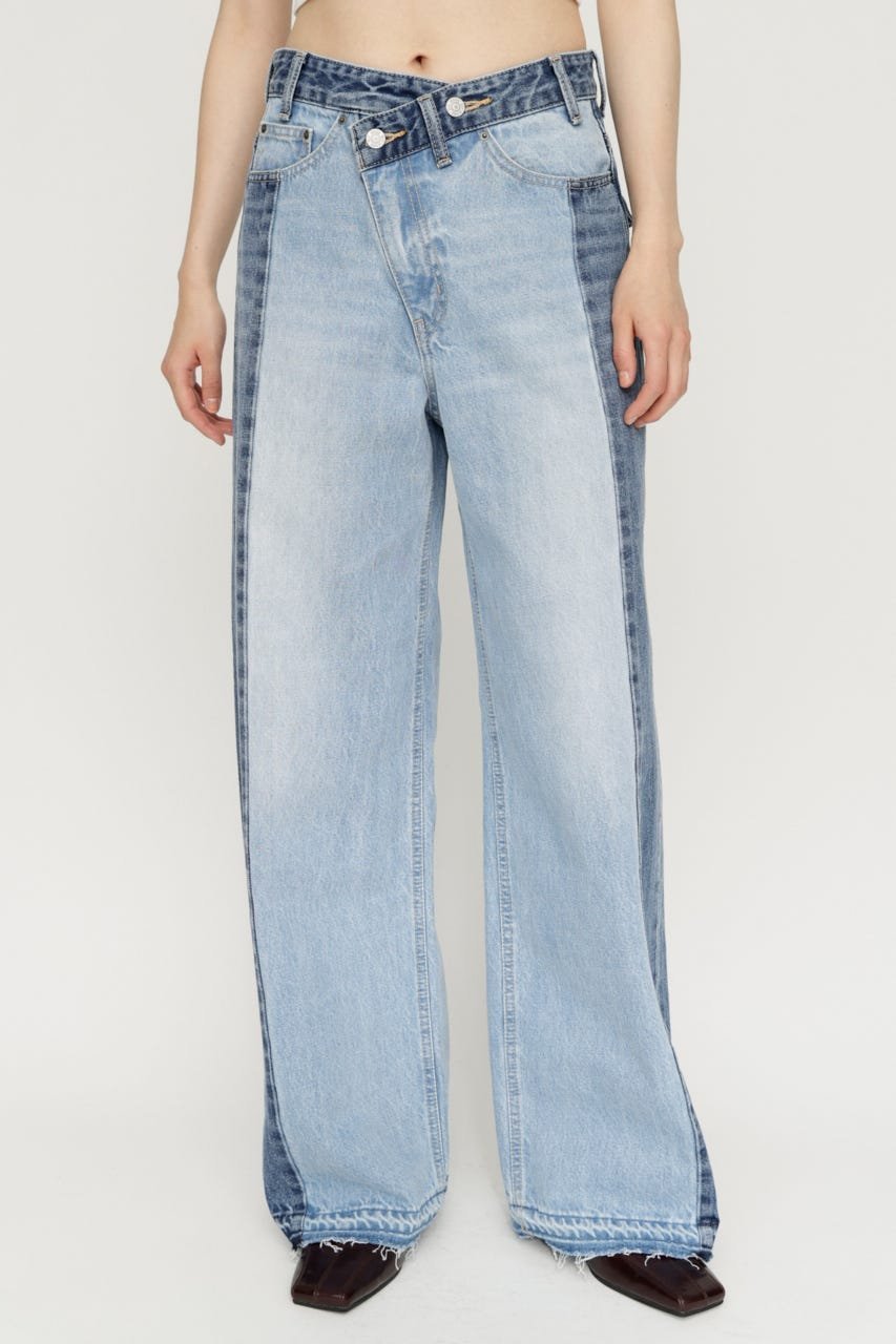 SLY TONAL MIX DENIM パンツ スライ パンツ ジーンズ・デニムパンツ ブラック