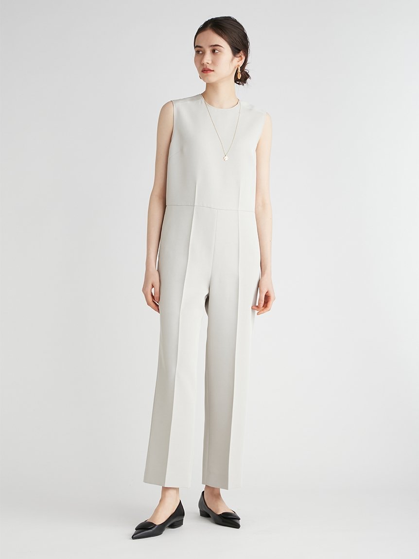 【SALE／50%OFF】Mila Owen バックVネックオールインワン ミラオーウェン オールインワン・オーバーオール その他のオールインワン・オーバーオール ホワイト ブラック【送料無料】のサムネイル