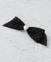 【SALE/10%OFF】Grandedge ドットリボン ヘアクリップ エスペランサ ヘアアクセサリー その他のヘアアクセサリー ブラック ホワイト