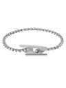 DIESEL Steel Bracelet DX1476040 ウォッチステーションインターナショナル アクセサリー・腕時計 ブレスレット・バングル シルバー【...