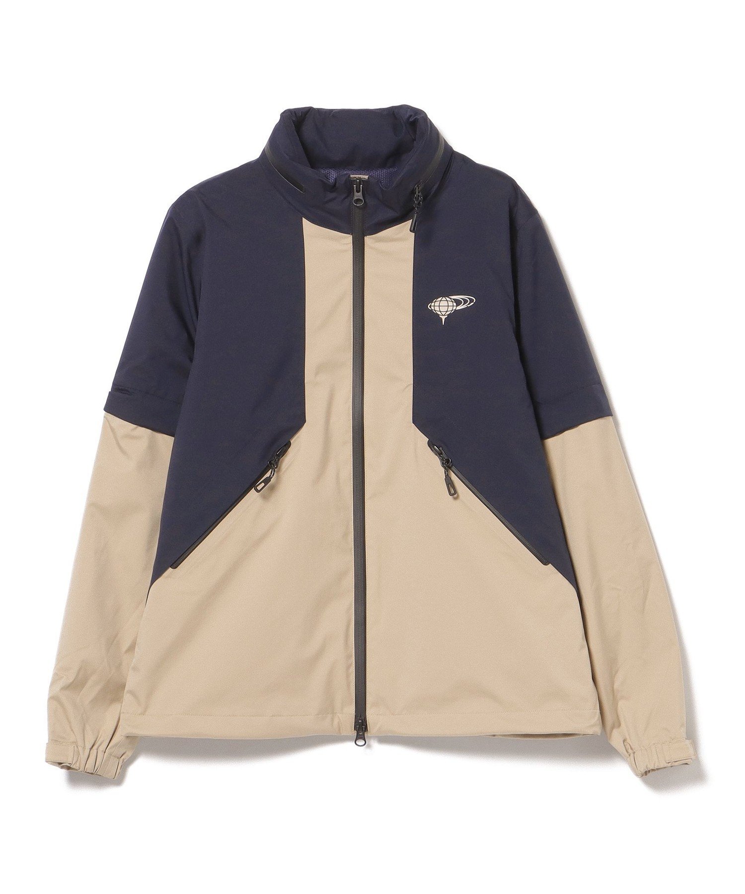 BEAMS GOLF ORANGE LABEL ORANGE LABEL / 2WAY 撥水レインブルゾン 雨対策 自転車用 レインウェア ビームス ゴルフ ジャケット・アウター その他のジャケット・アウター ホワイト ベージュ ネイビー【送料無料】