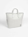 LASUD intoxic×nouer SIDE LOGO LEATHER TOTE ラシュッド バッグ トートバッグ シルバー ブラック【送料無料】