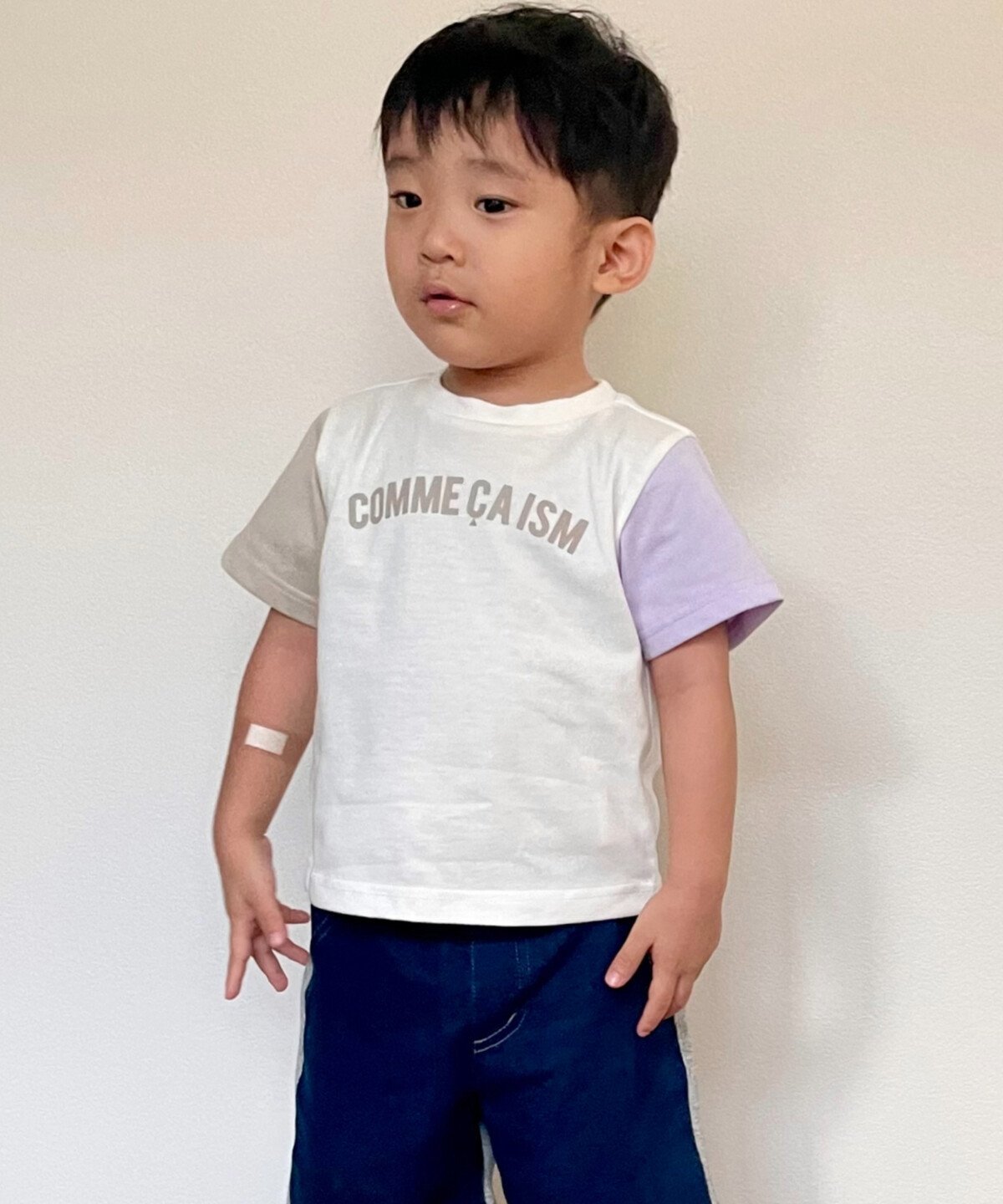 【SALE／10%OFF】COMME CA ISM 半袖ロゴTシャツ (ベビーサイズ) コムサイズム マタニティウェア・ベビー用品 その他のベビーグッズ ピンク ホワイト グリーン 2
