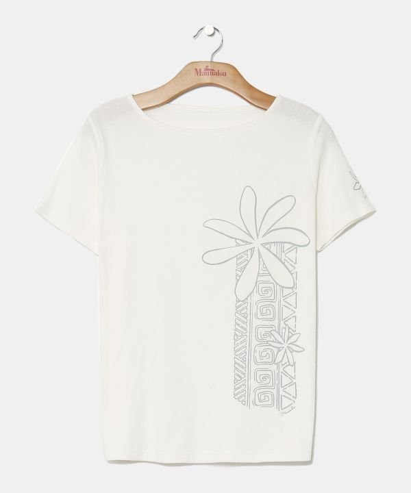 Maunaloa 【マウナロア】タパティアレT-SH アミナコレクション トップス カットソー・Tシャツ ブラック ホワイト ネイビー