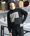 【SALE/30%OFF】GLOBAL WORK メルティ切り替えプルオーバー/116373 グローバルワーク トップス ニット ブラック グレー【送料無料】