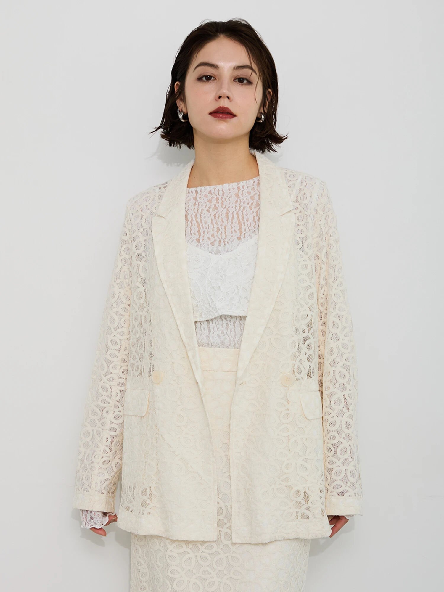 【SALE／40%OFF】Te chichi 【Atelier Sucre】バテンレースジャケット《2025spring catalog item》 テ..