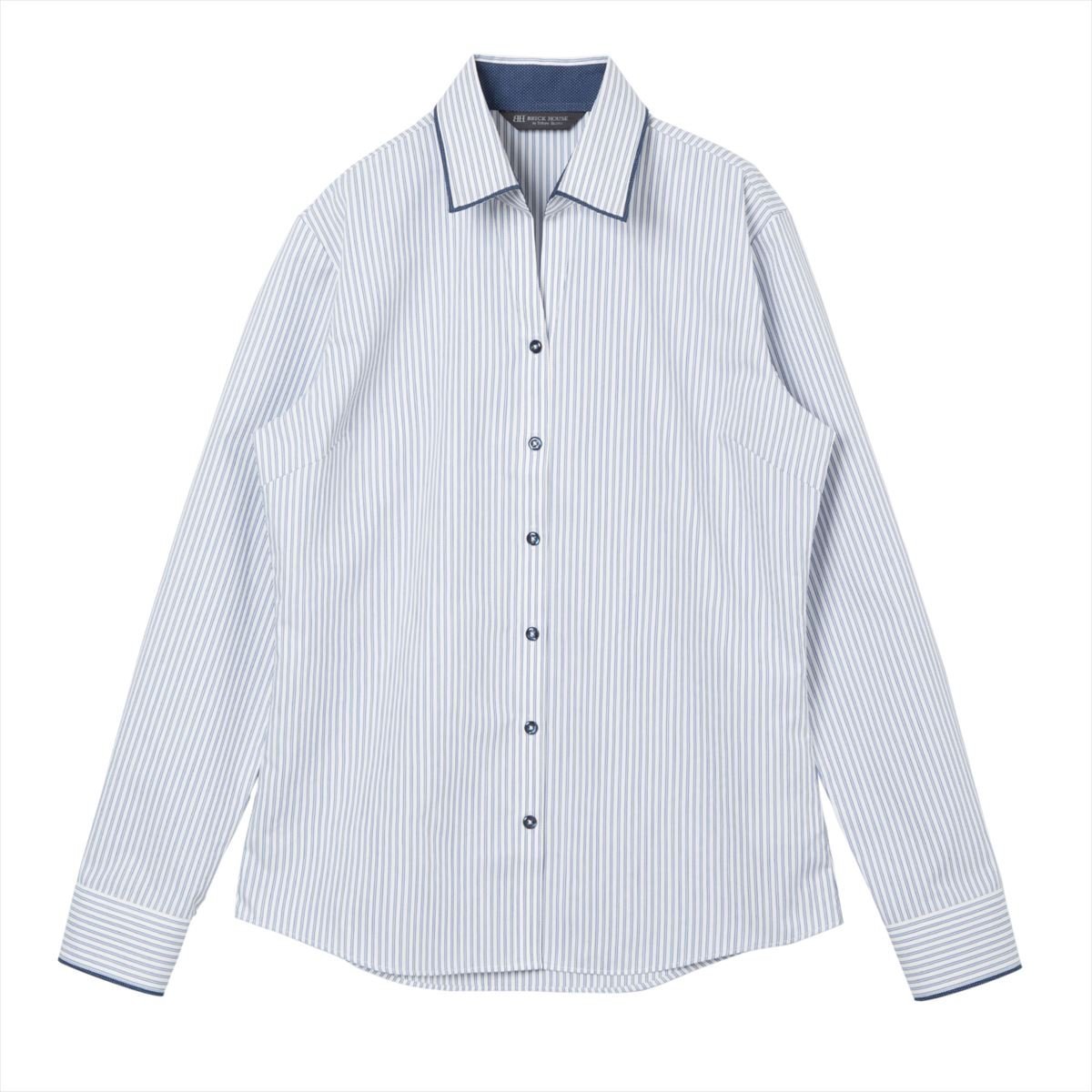 BRICK HOUSE by Tokyo Shirts 【透け防止】 スキッパー 長袖 形態安定 レ