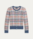 POLO RALPH LAUREN (ガールズ 7才~16才)チェック スカラップドトリム コットン カーディガン ラルフローレン トップス カーディガン【送料...
