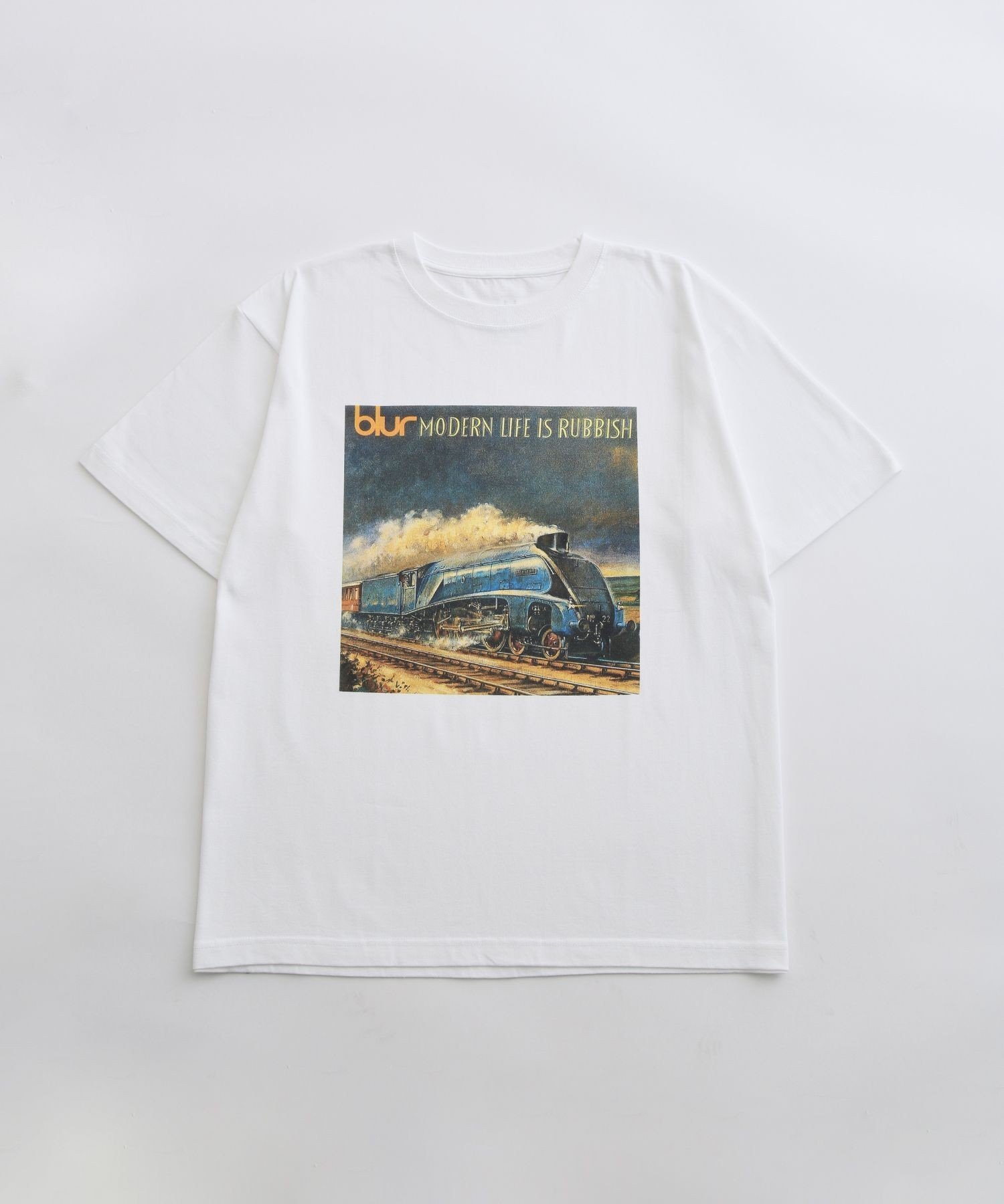 BIOTOP 【blur*BIOTOP*10CULTURE】Blur T-SHIRTS アダムエロペ トップス カットソー・Tシャツ ネイビー ブルー レッド【送料無料】