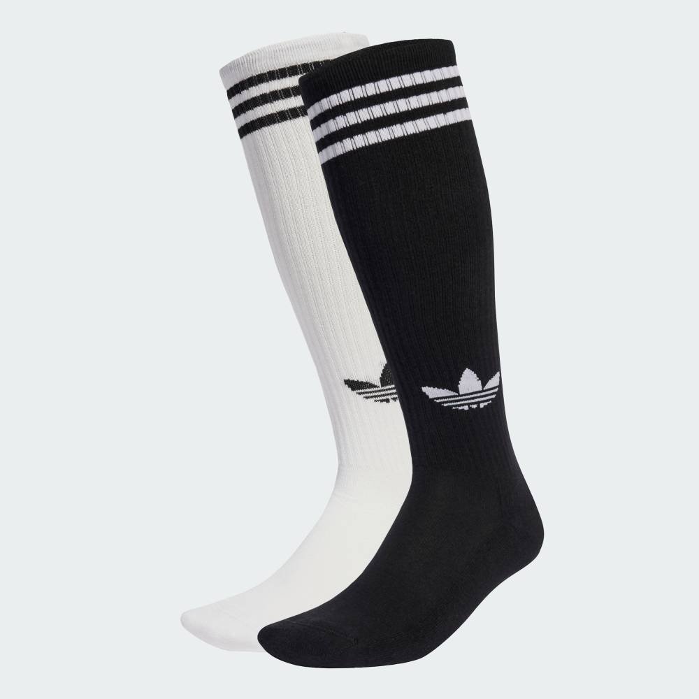 【SALE／20%OFF】adidas 【公式】アディダス adidas スリーストライプス ニーソックス 2足組 アディダス 靴下・レッグウェア 靴下 ホワイト