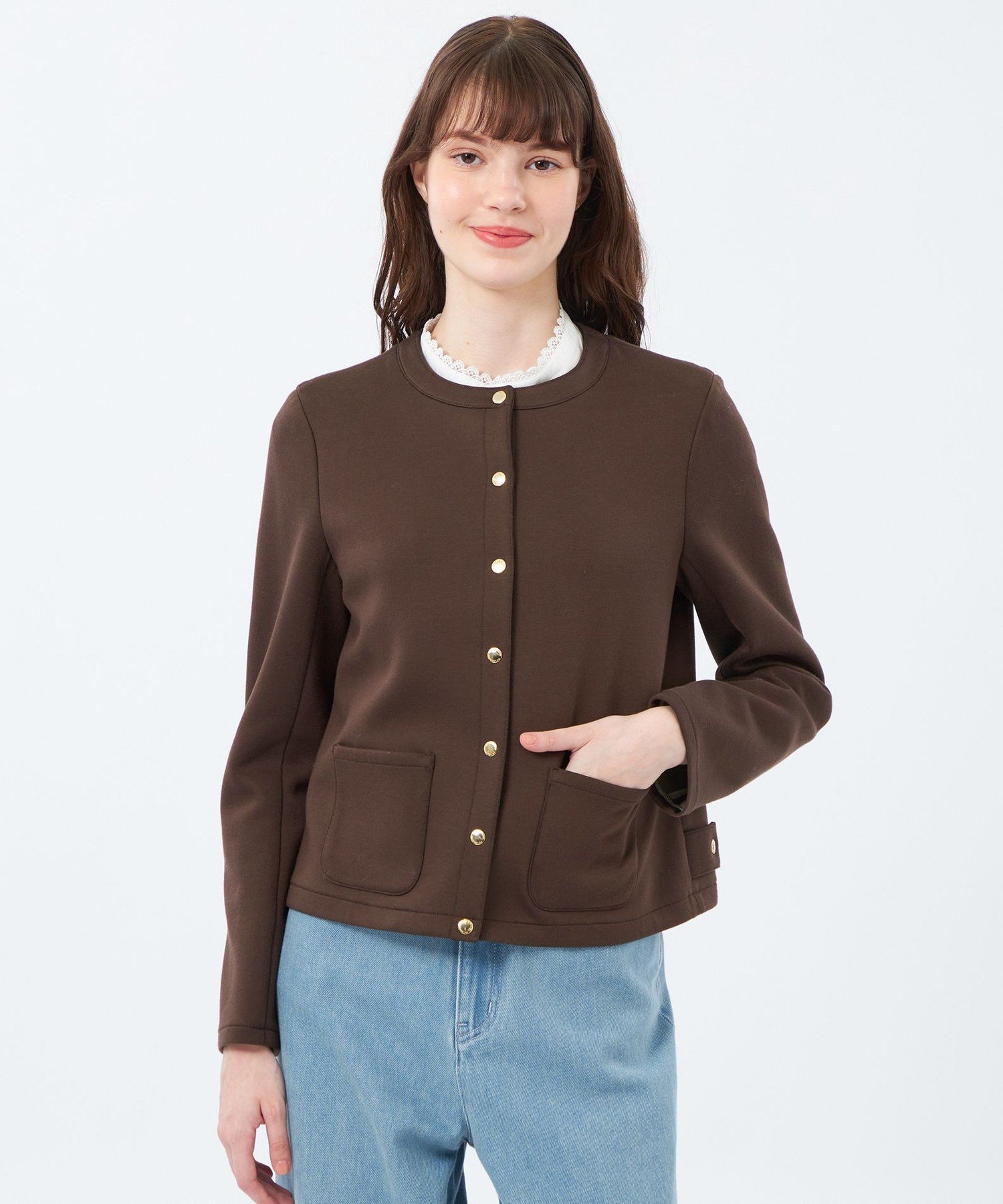 【SALE／37%OFF】MACKINTOSH PHILOSOPHY 【ROTHWELL(ロースウェル)】ダンボールジャケット マッキントッシュ フィロソフィー ジャケット・アウター ブルゾン・ジャンパー ネイビー ブラウン【送料無料】