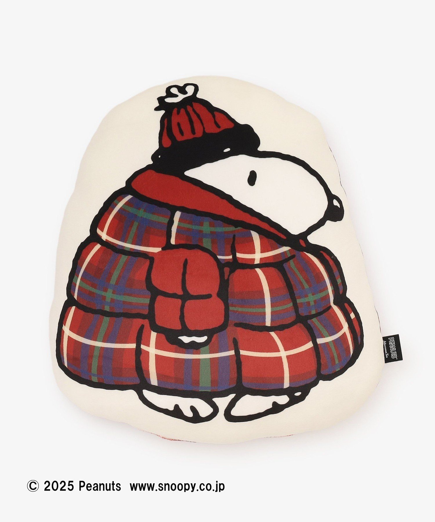 Afternoon Tea LIVING ダイカットクッション/PEANUTS/Afternoon Tea Original Tartans アフタヌーンティー・リビング インテリア・生活雑貨 カーペット・ラグ・マット レッドのサムネイル