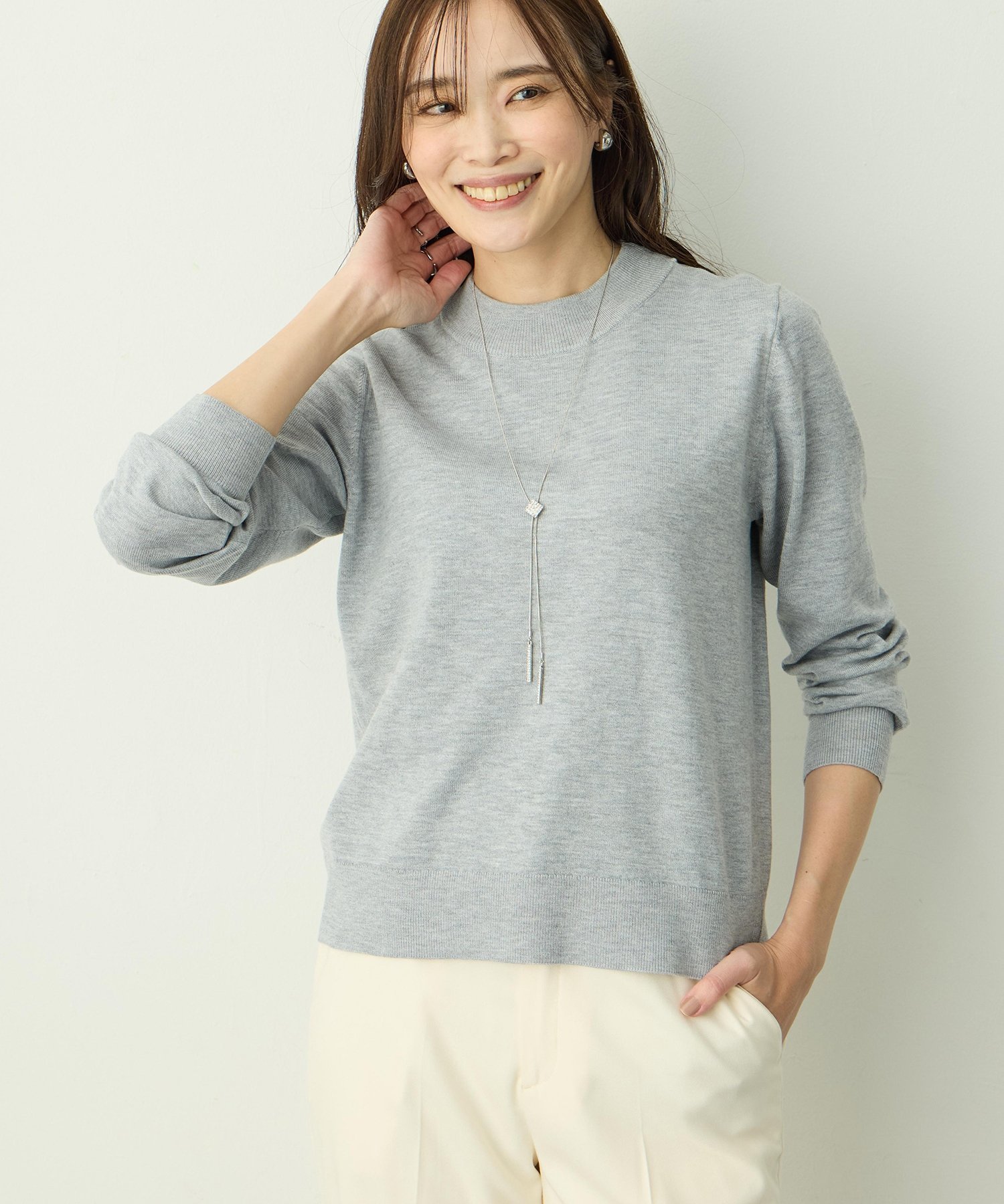 A/C DESIGN BY ALPHA CUBIC ベーシックニットプルオーバー エーシーデザインバイアルファキュービック トップス ニット ブルー ピンク ブラック【送料無料】