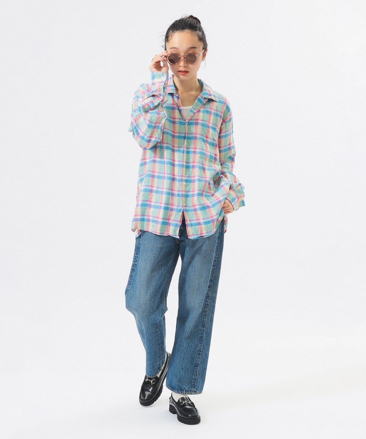 BEAMS BOY 【別注】INDIVIDUALIZED SHIRTS / オープン カラー シャツ ビームス ウイメン トップス シャツ・ブラウス【送料無料】