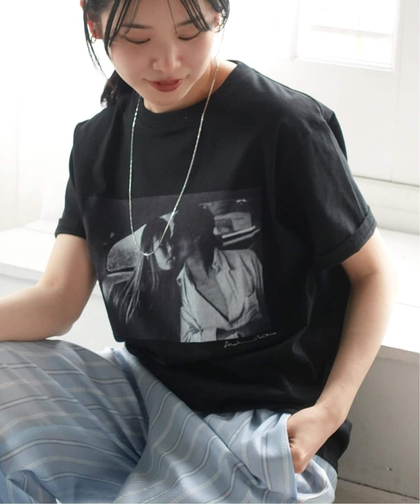 NOBLE 《追加》COUTURE D'ADAM/クチュールドアダム T-shirt/Jane&Serge in Taxi ノーブル トップス カットソー・Tシャツ ホワイト ブラック【送料無料】