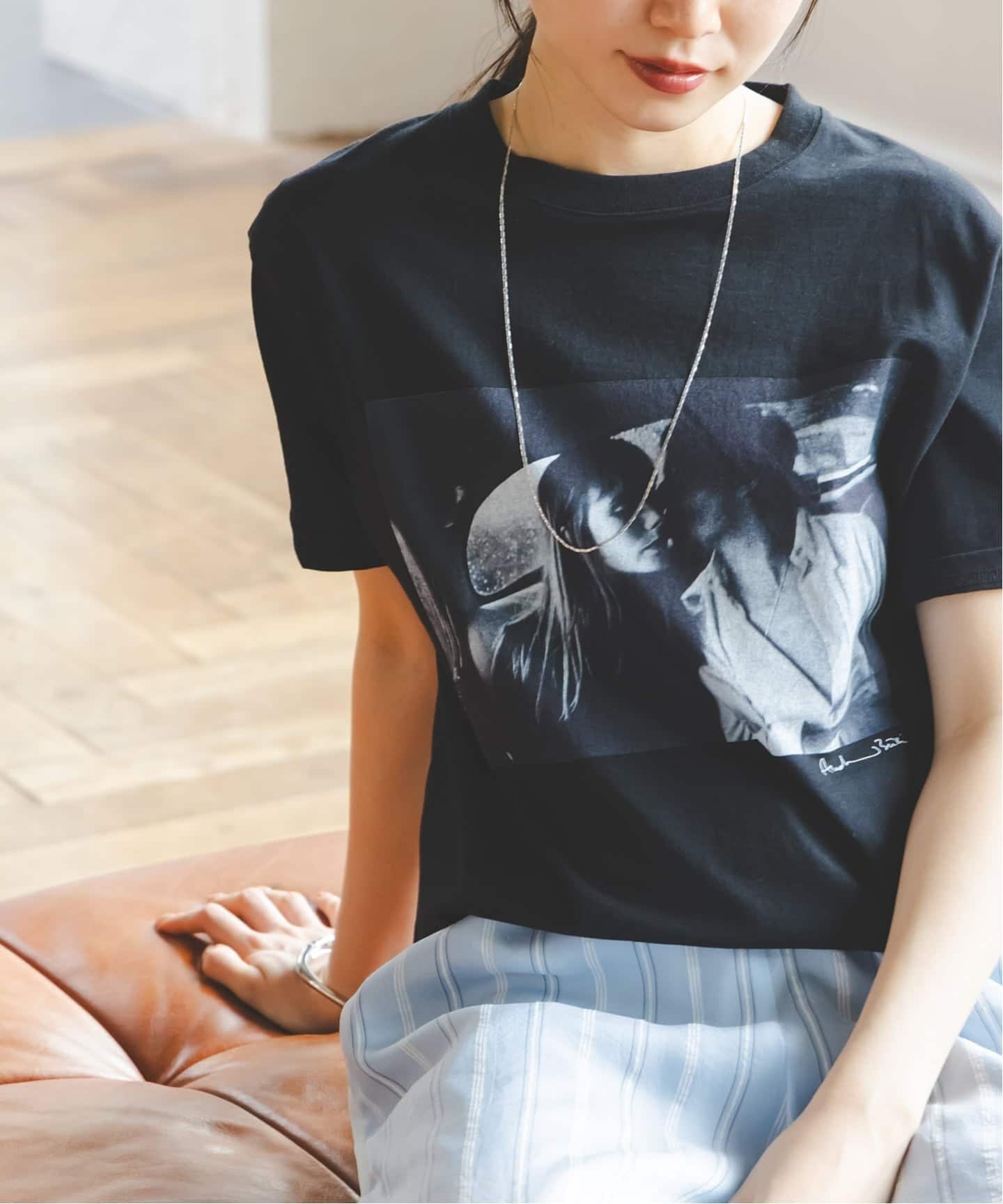 NOBLE 《追加》COUTURE D'ADAM/クチュールドアダム T-shirt/Jane&Serge in Taxi ノーブル トップス カットソー・Tシャツ ホワイト ブラック【送料無料】