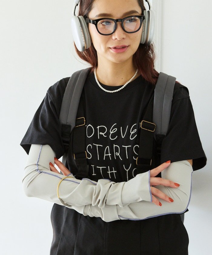 FREAK'S STORE 【UVカット】さらっと接触冷感アームカバー フリークスストア ファッション雑貨 その他のファッション雑貨 ブラック ベージュ ブルー（楽天・Rakuten Fashion）