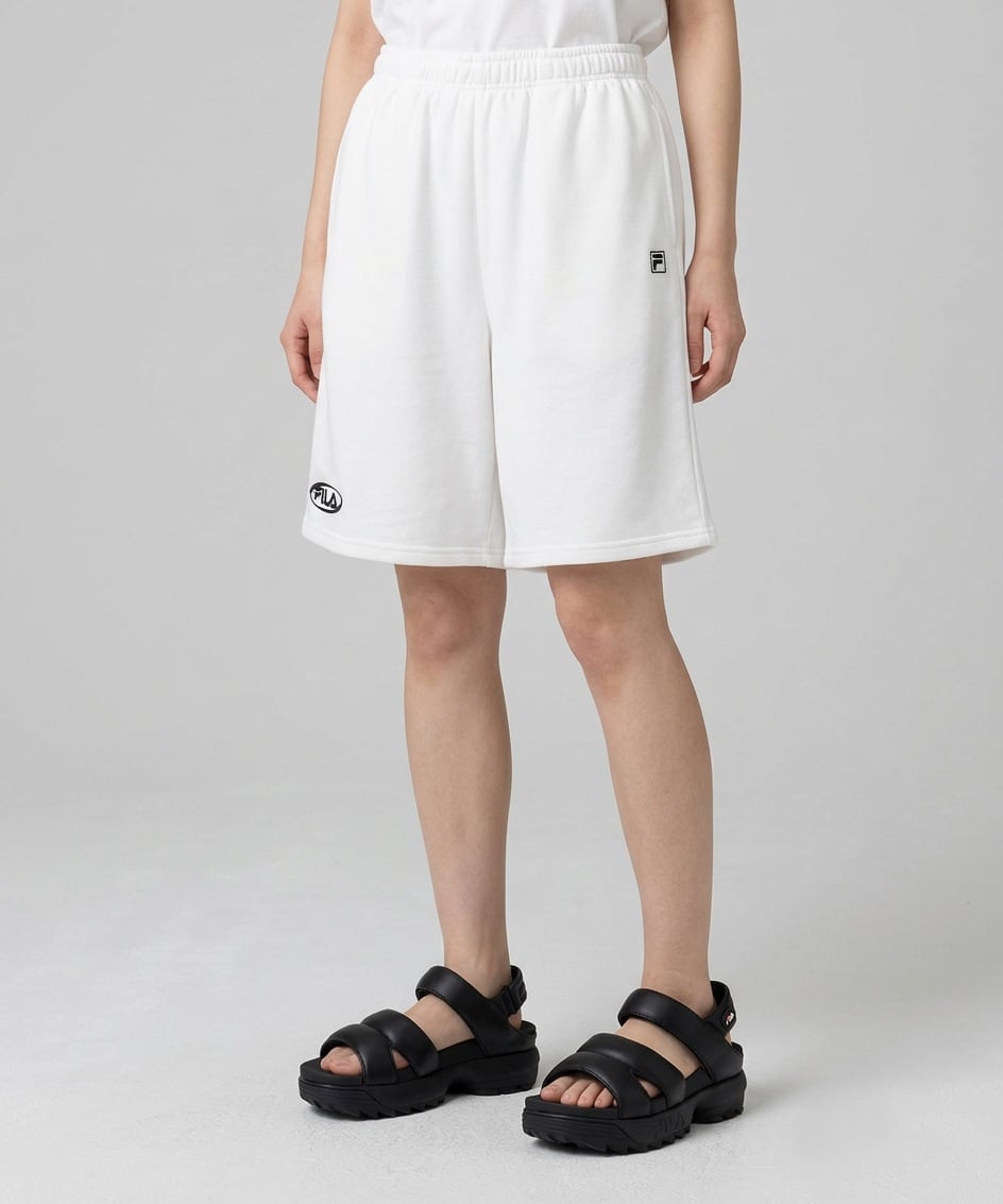 SHORTS フィラ パンツ その他のパンツ ホワイト ブラック グレー