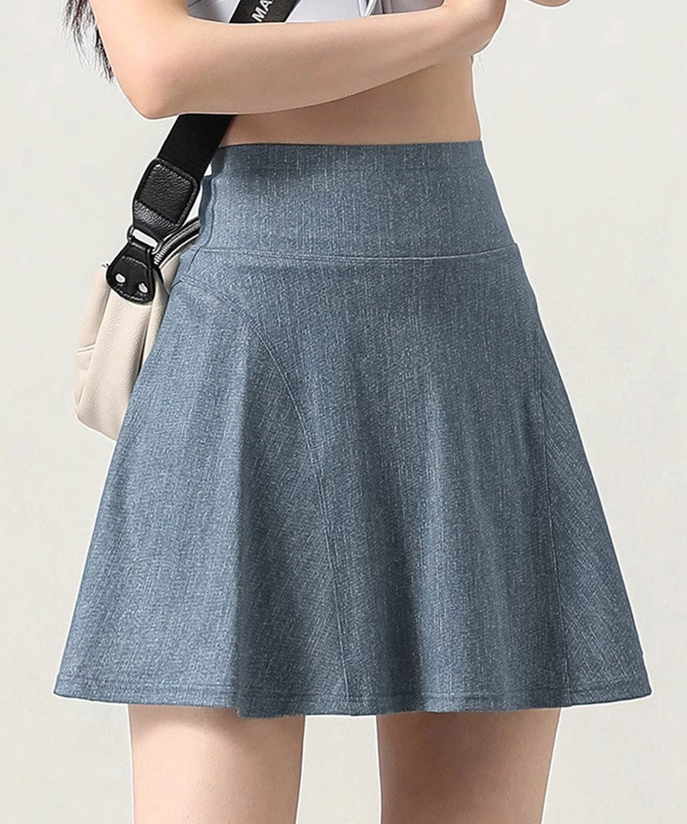 miniministore インナーパンツ付き デニム風ミニスカート ミニミニストア スカート ミニスカート ブラック ネイビー