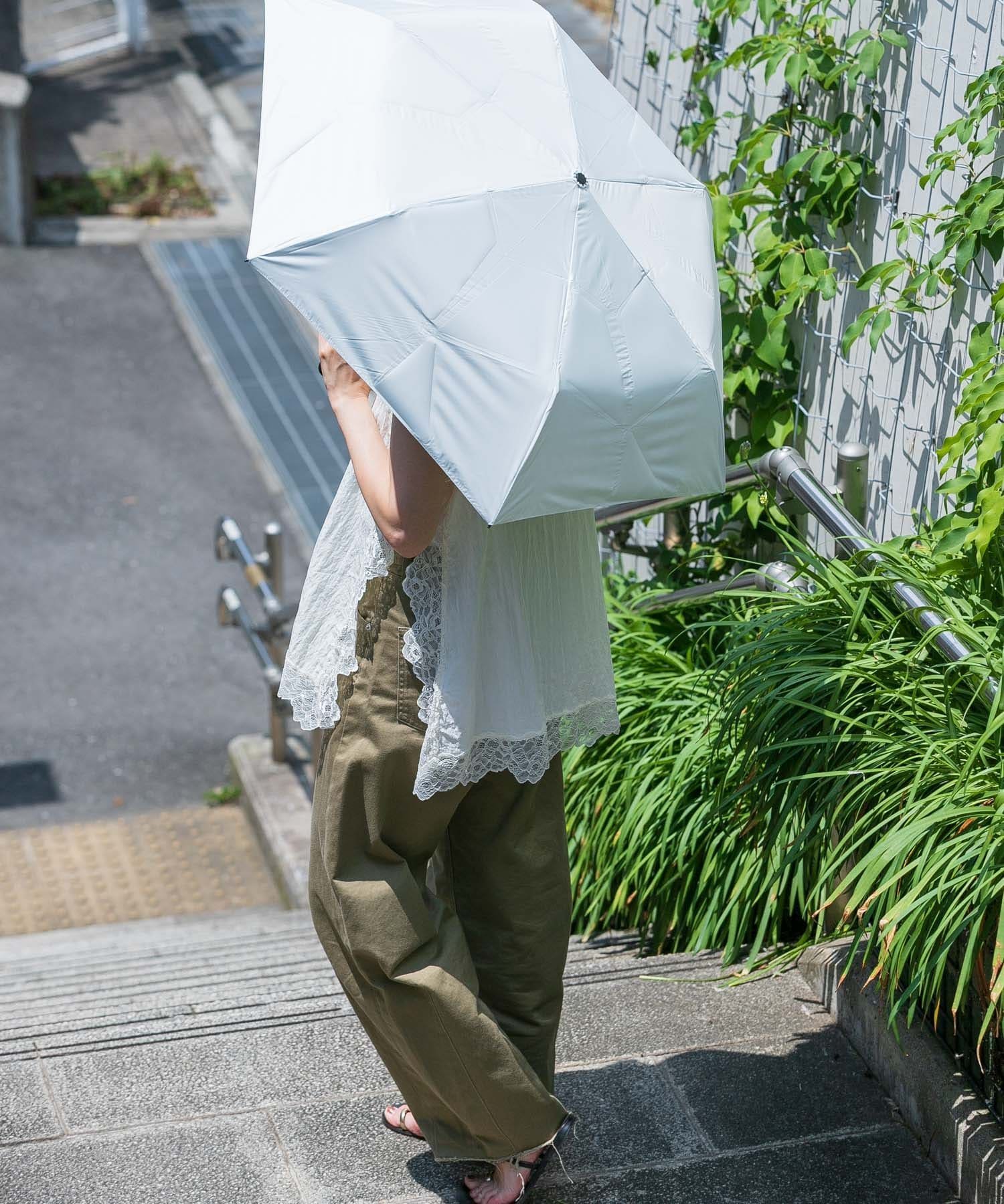 『軽量/晴雨兼用』TINY GARDEN PRODUCTS ウルトラライトワンタッチアンブレラ アーバンリサーチドアーズ ファッション雑貨 傘・長傘 ホワイト