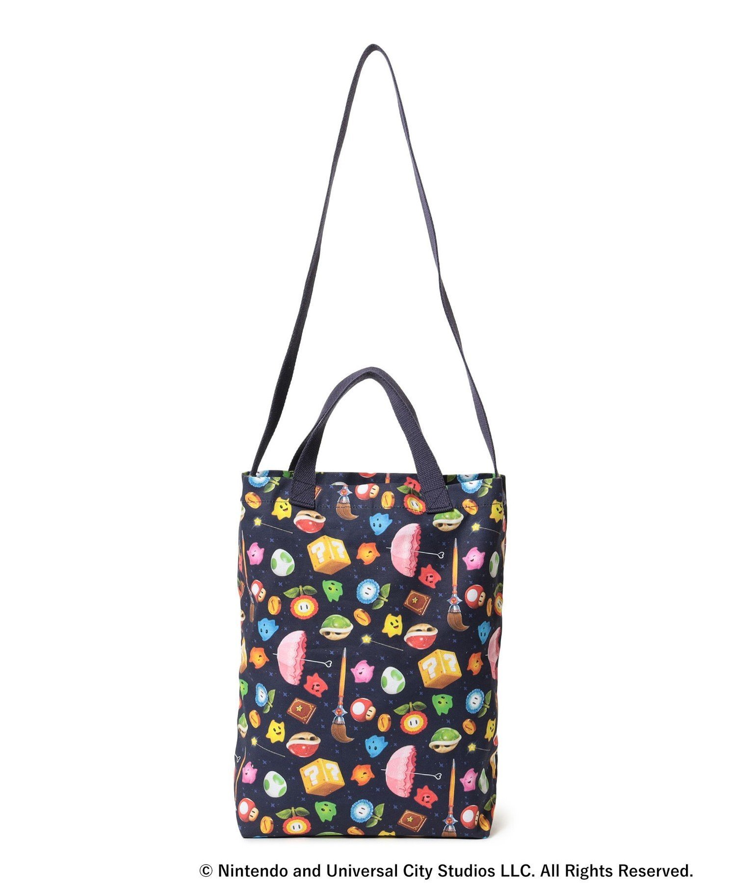 ザ・スーパー マリオ ギャラクシー・ムービー / ITEMS TOTE ビームス メン バッグ トートバッグ ネイビー ホワイト