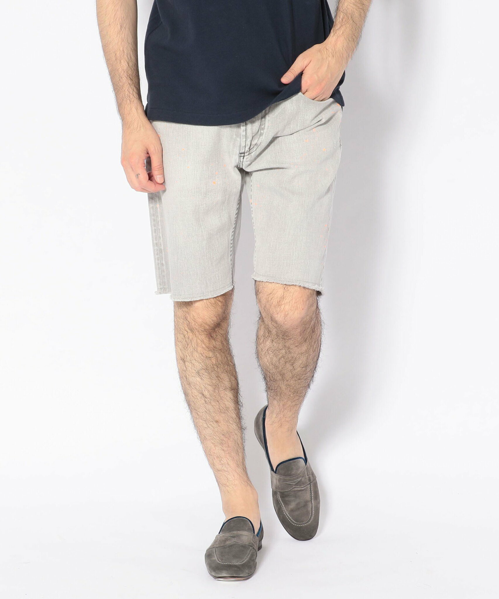 ROYAL FLASH e JEANS / イージーンズ/デニムショーツ/GREY ロイヤルフラッシュ パンツ その他のパンツ グレー【送料無料】