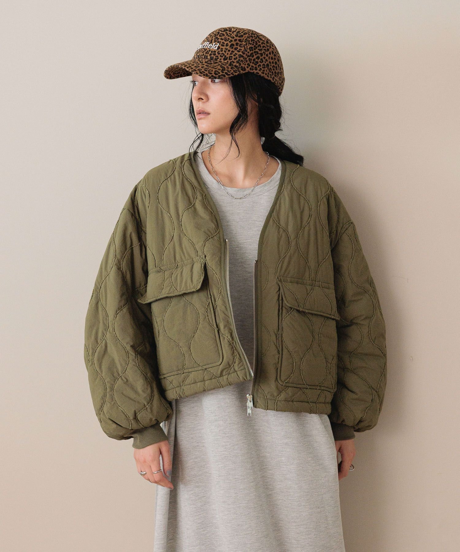 LOWRYS FARM キルティングショートブルゾン ローリーズファーム ジャケット・アウター ブルゾン・ジャ..