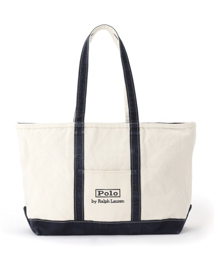 DRESSTERIOR Ralph Lauren(ラルフローレン)ICON MIDIUM TOTE｜バッグ ドレステリア バッグ トートバッグ ホワイト【送料無料】
