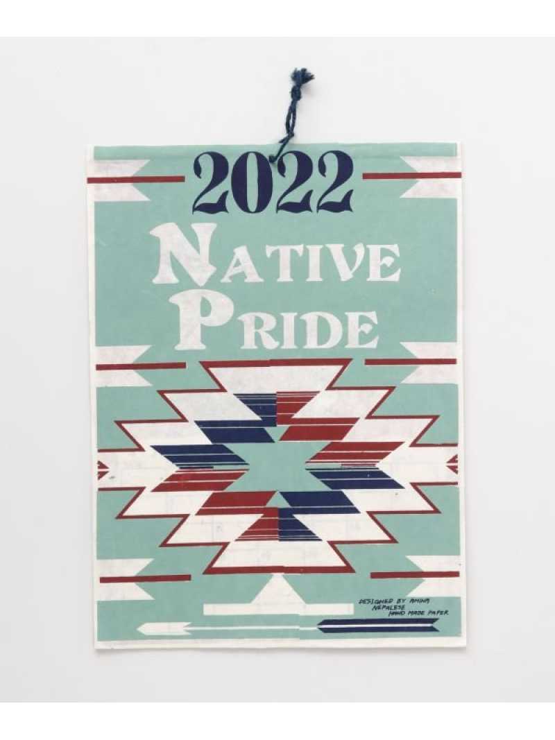 チャイハネ 2022年カレンダー NATIVE PRIDE チャイハネ 生活雑貨 ステーショナリー レッド