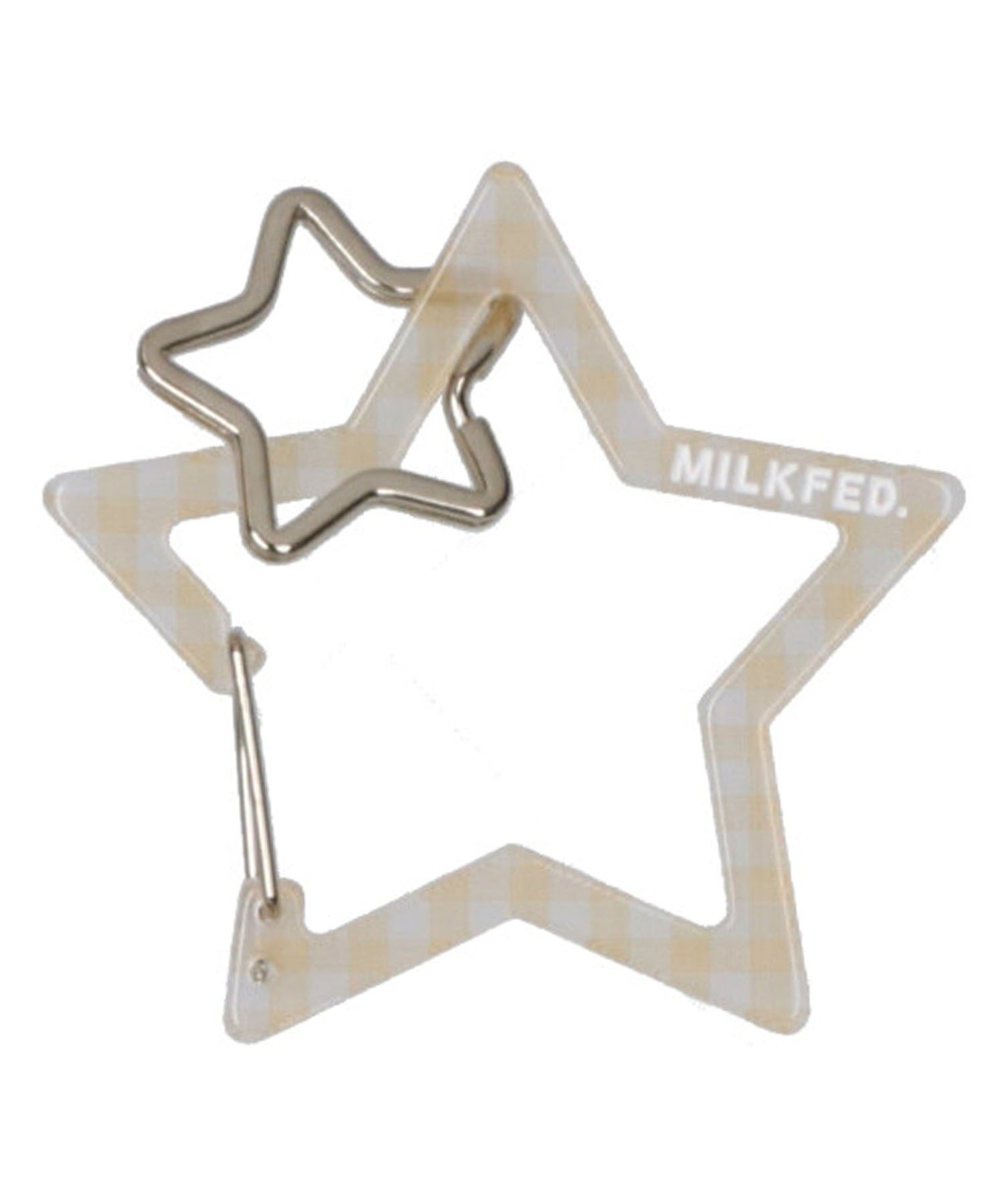 MILKFED. NEO STAR CARABINER GINGHAM MILKFED. ミルクフェド ファッション雑貨 チャーム・キーチェー..