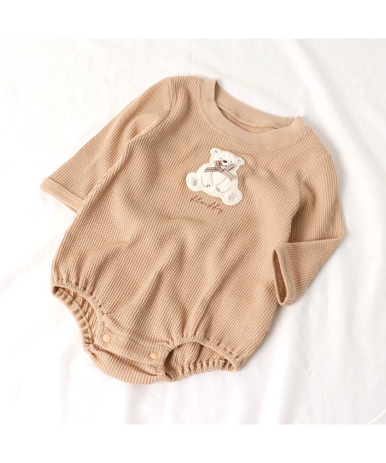 【20230810AW_newarrival_3_】F.O.Online Store キッズ マタニティウェア・ベビー用品 エフオーオンラインストア apres les cours【SALE/20%OFF】apres les cours くるま・いちご・しろくまワッフルボディースーツ エフオーオンラインストア マタニティウェア・ベビー用品 その他のベビーグッズ ベージュ ブルー ホワイト