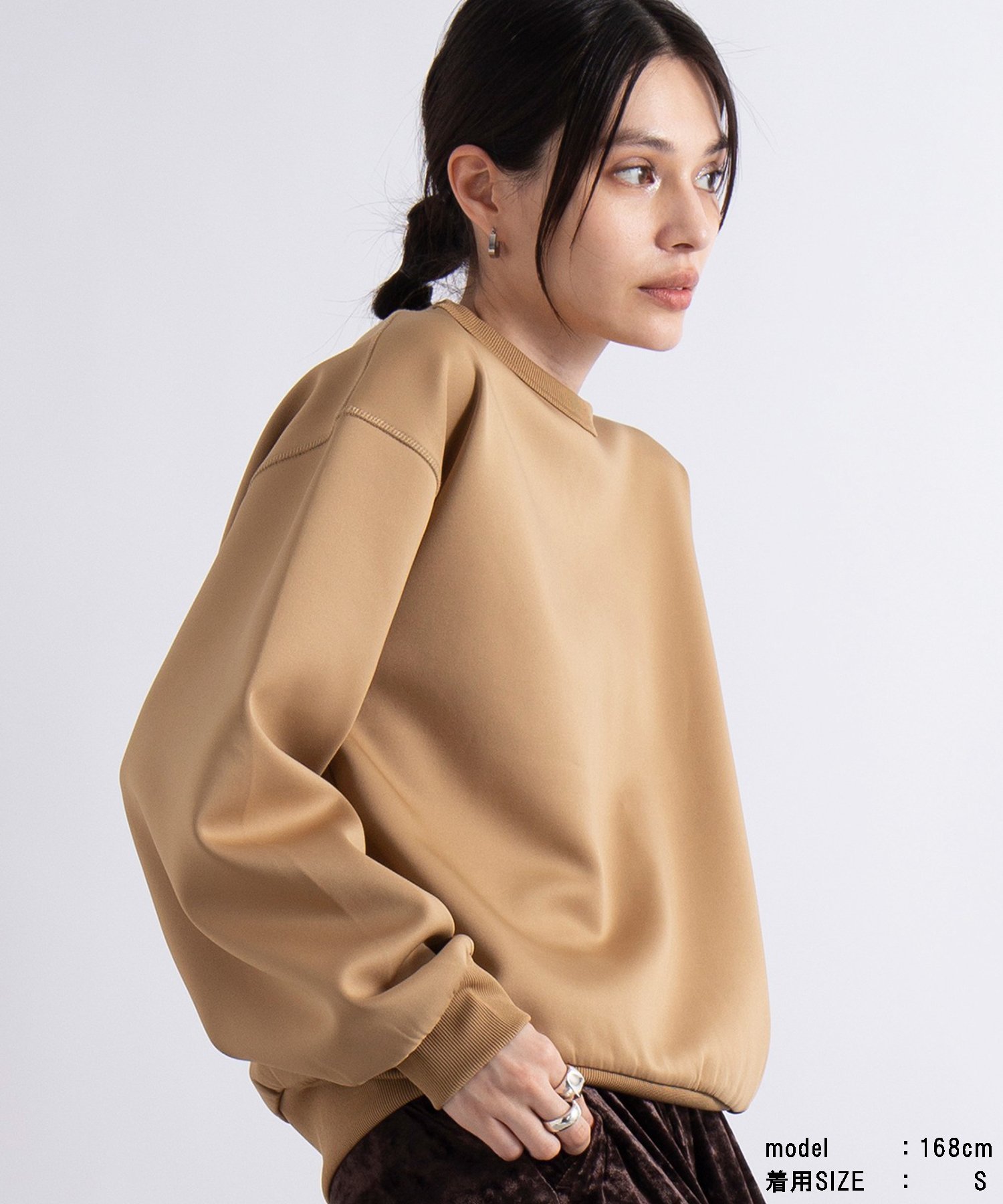 【SALE／69 OFF】MAISON BREEZE MAISON BREEZE/■FOR WOMEN ダンボールニットドロップショルダーオーバーサイズスウェットクルーネックトレーナー Super smooth cardboard sweater 同デザインでメンズサイズも有 長袖 セットアップセブン トップス スウェット トレーナー ベ