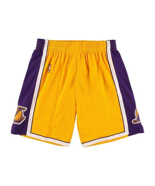 Mitchell & Ness レイカーズ ホーム スイングマンショーツ 2009-10 LOS ANGELES LAKERS NBA SWINGMAN SHORTS LAKERS 2009 ルーキーユーエスエー パンツ ジャージ・スウェットパンツ イエロー【…