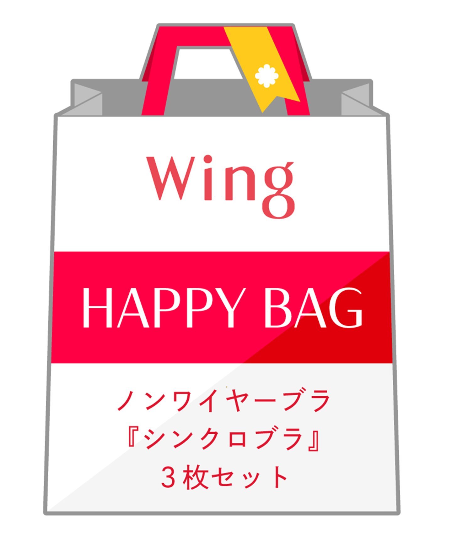 Wing 【福袋】 ウイング ノンワイヤーブラ シンクロブラ 3枚セット ウイング 福袋・ギフト・その他 福..