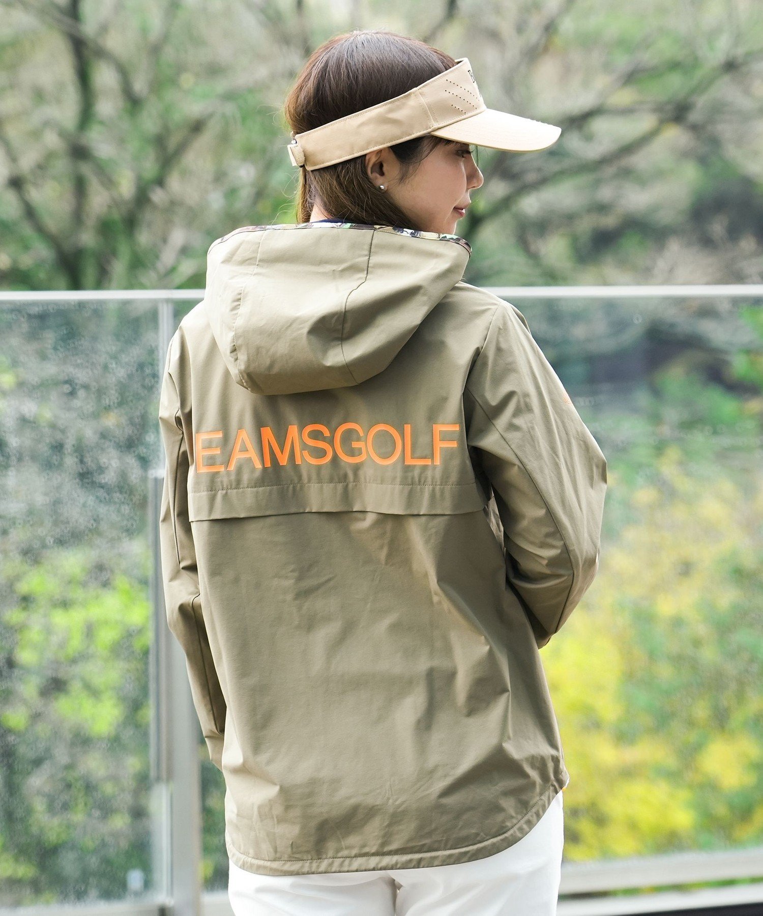 ビームス ブルゾン レディース BEAMS GOLF ORANGE LABEL 【撥水】＜WOMEN＞BEAMS GOLF ORANGE LABEL / フラワー パイピング ブルゾン 24SS ビームス ゴルフ ジャケット・アウター ブルゾン・ジャンパー カーキ ホワイト【送料無料】