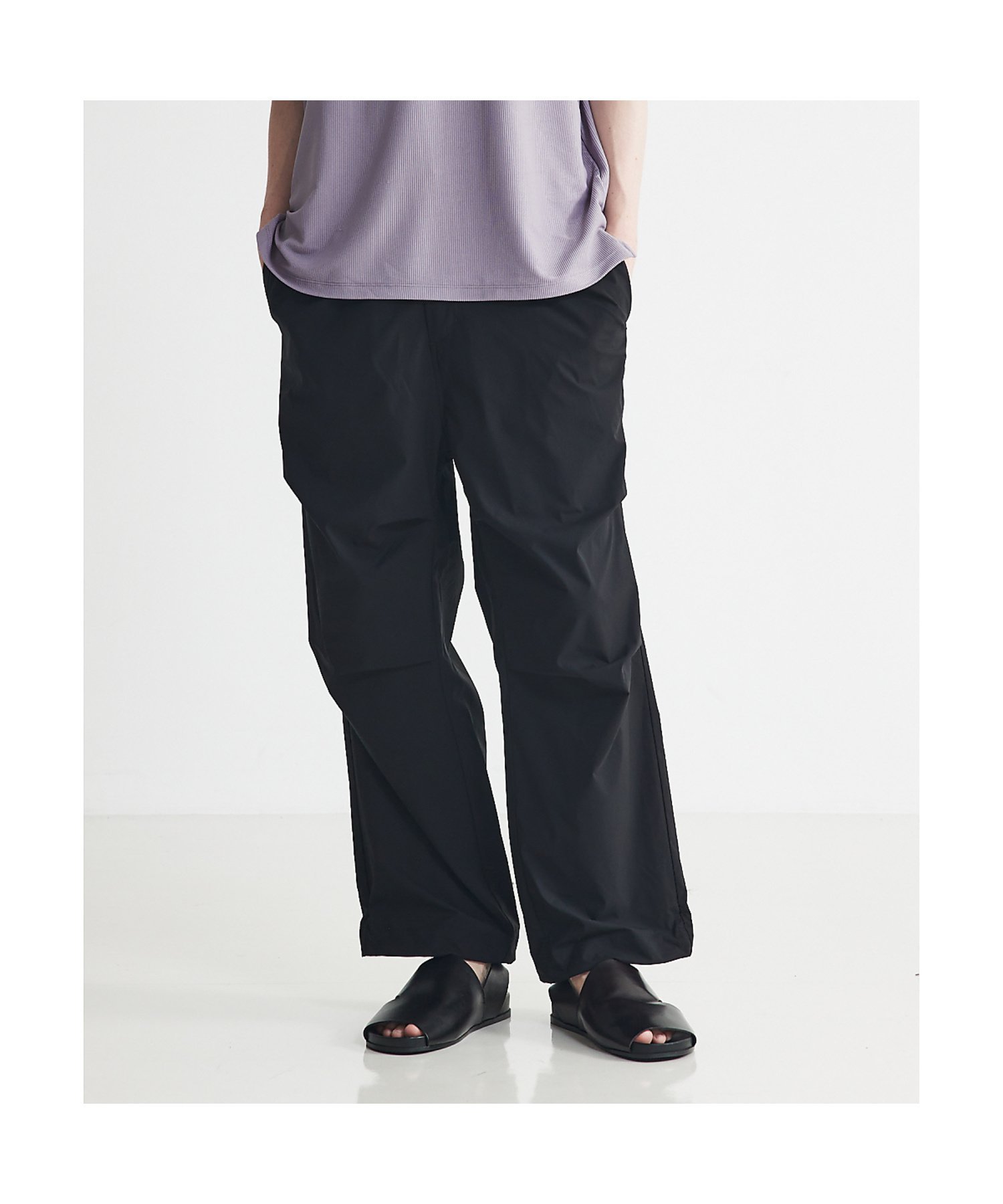 ABAHOUSE LASTWORD 【AH ABAHOUSE】360°ストレッチ ウォータープルーフ パラシュート アバハウス パンツ その他のパンツ カーキグリーン グレー ブラック【送料無料】