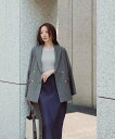 NATURAL BEAUTY BASIC ダブルブレストボクシージャケット ナチュラルビューティベーシック ジャケット・アウター ブルゾン・ジャンパー ネイビー【送料無料】