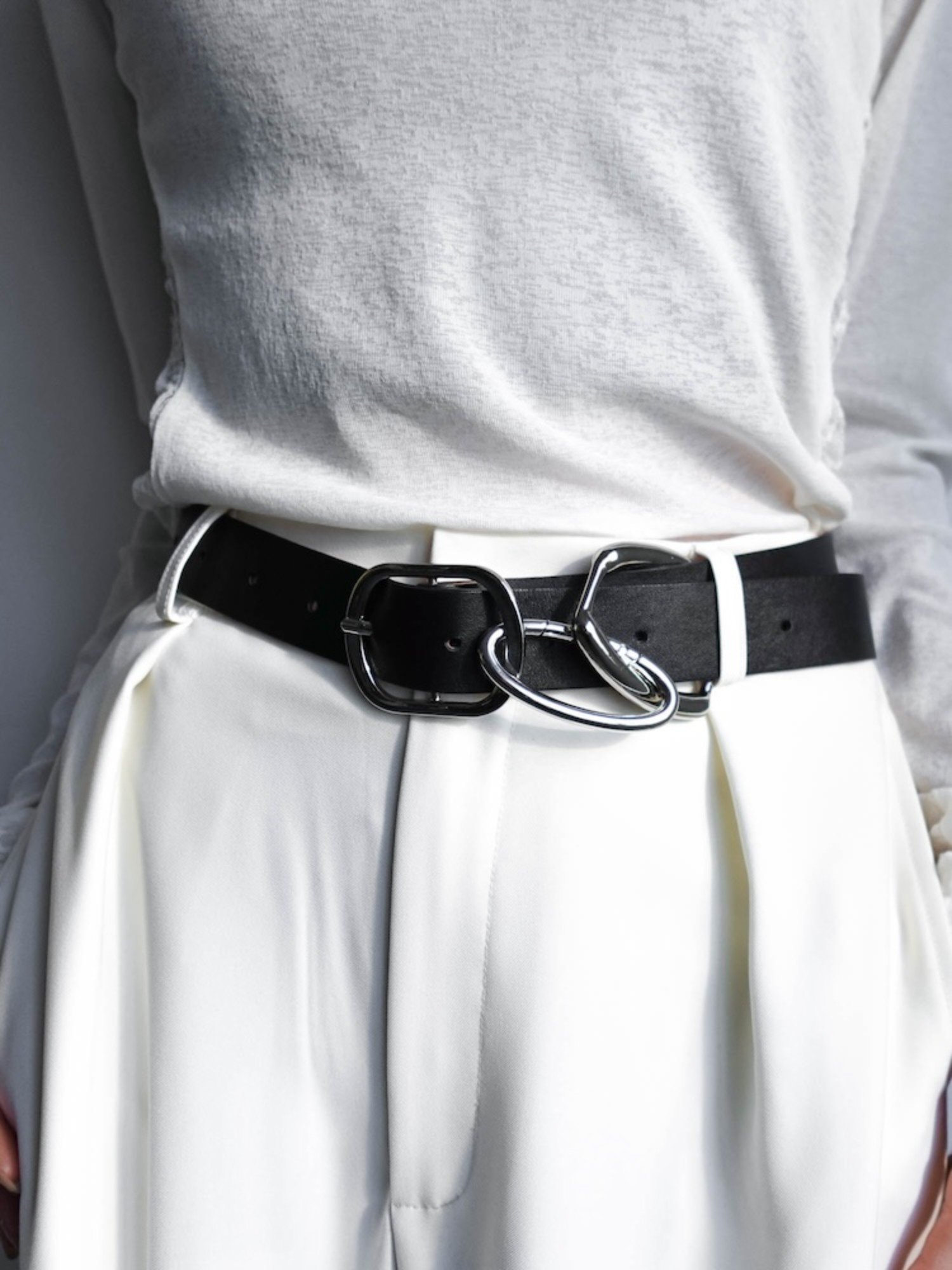 sahara Multiway Parts Leather Belt マルテ ファッション雑貨 ベルト ブラック【送料無料】
