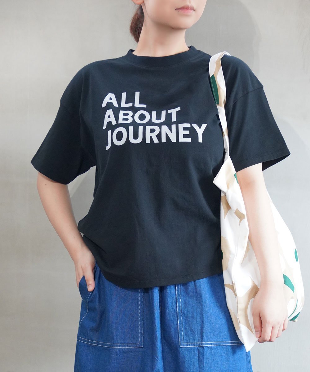 ブルーレイクマーケット アメリカンドライ天竺ヘムラウンドプリントTee ブルーコムブルー トップス カットソー・Tシャツ ブラック ブルー ホワイト