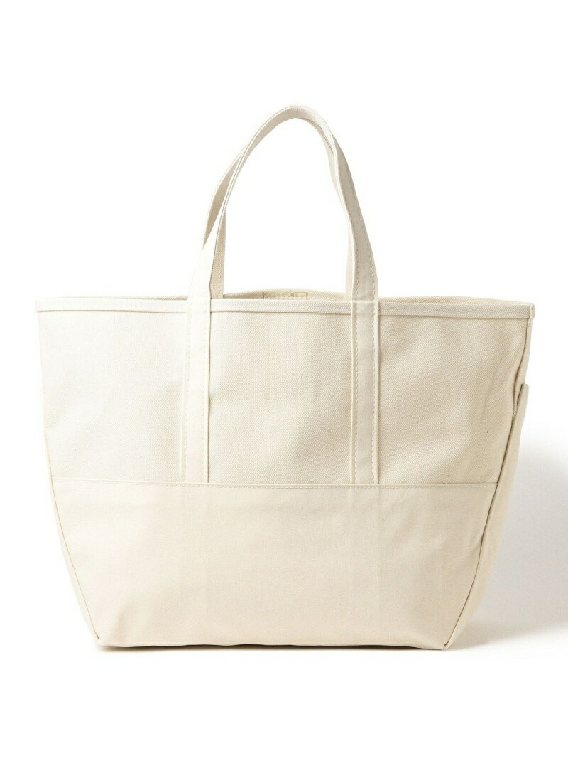 BEAMS MEN L.L.Bean*BEAMS / DEEP BOTTOM BOAT&TOTE BAG L ビームス メン バッグ トートバッグ ホワイト ネイビー【…