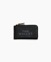 マークジェイコブス ポーチ（レディース） MARC JACOBS 【公式】THE LEATHER TOP ZIP MULTI WALLET/ザ レザー トップ ジップ マルチ ウォレット マーク ジェイコブス 財布・ポーチ・ケース 財布 ブラック【送料無料】