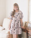 【SALE/20%OFF】Areeam ひまわりジャガードワンピース アリーム ワンピース・ドレス その他のワンピース・ドレス ピンク ホワイト【送料無料】