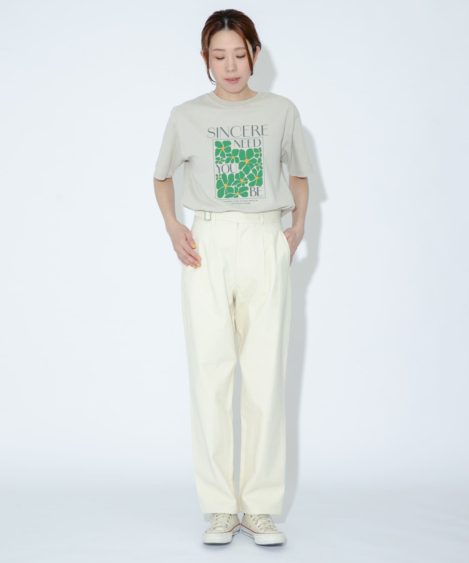 Sonny Label GLASSY SEA vintage like gurkha pants サニーレーベル パンツ その他のパンツ ホワイト カーキグリーン