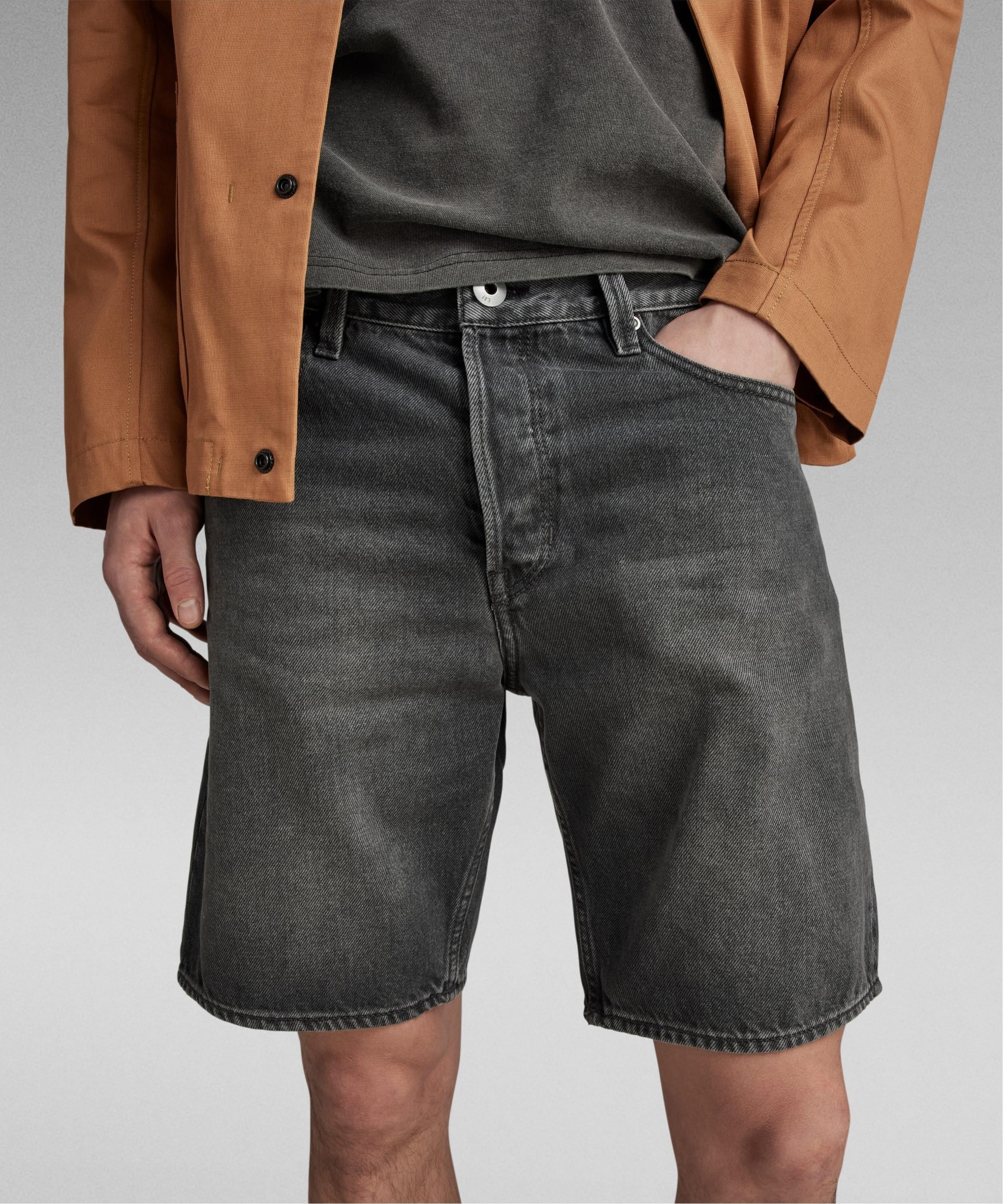 【公式ショップ】TRIPLE A DENIM SHORTS/デニムショートパンツ ジースターロゥ パンツ ジーンズ・デニムパンツ ブラック